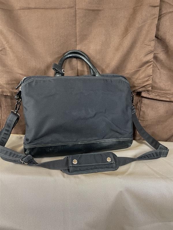PORTER Classic Business Bag Black Shoulder Belt 40x29x8cm Hook Mesh Zip Pocket