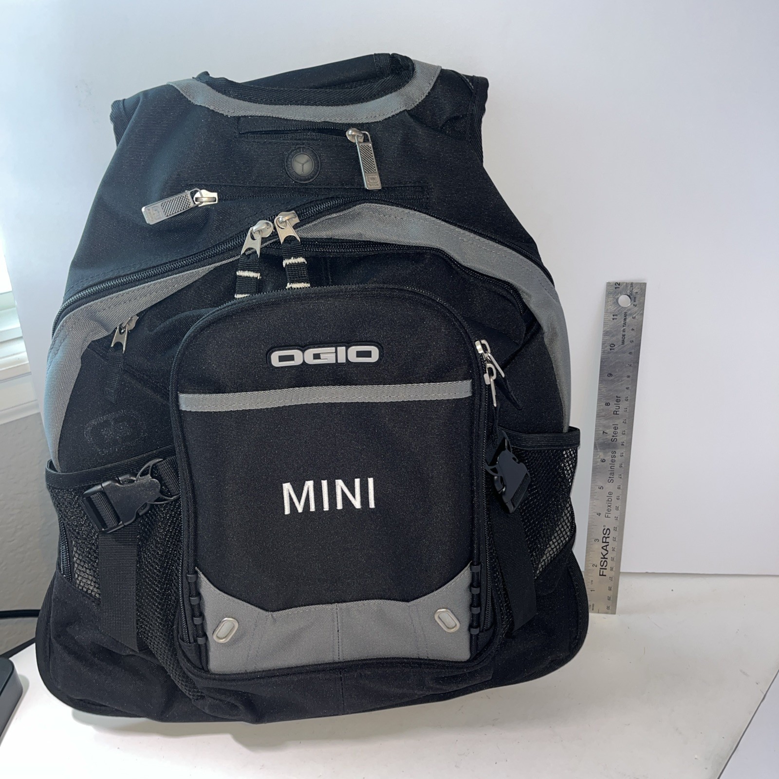 Ogio Fugitive Backpack Black Laptop Bag ‘mini Cooper Embroidered