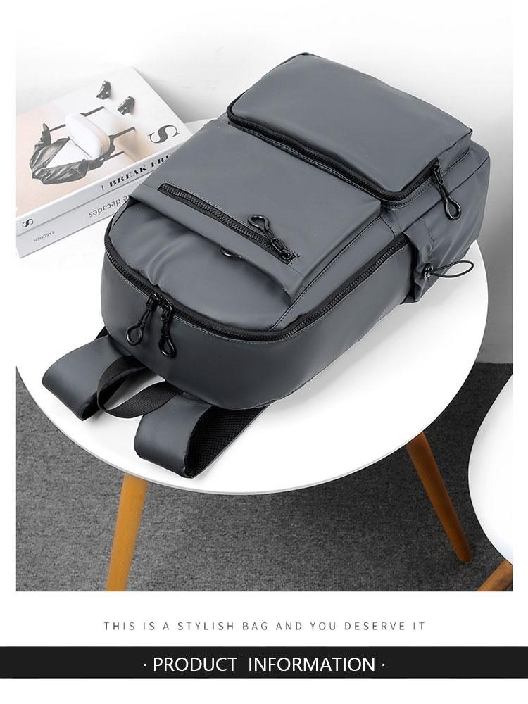 14 Inch Laptop Backpack Large Capacity Travel School Bag Lightweight Durable Men
