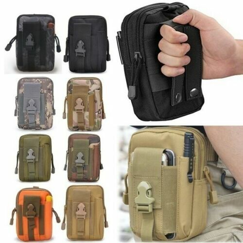 Tactical Molle Pouch Belt Waist Pack Bag Military Waist Fanny Pack Phone Pocket