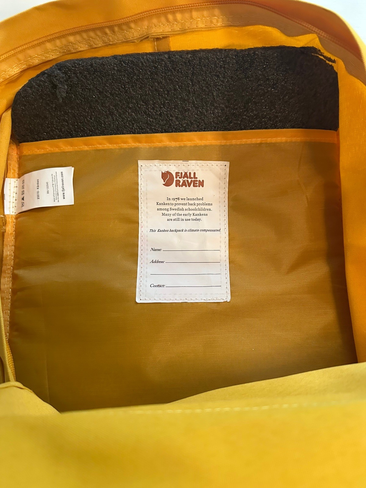 Fjallraven Kanken Classic Yellow Backpack Pastel Colors 23510
