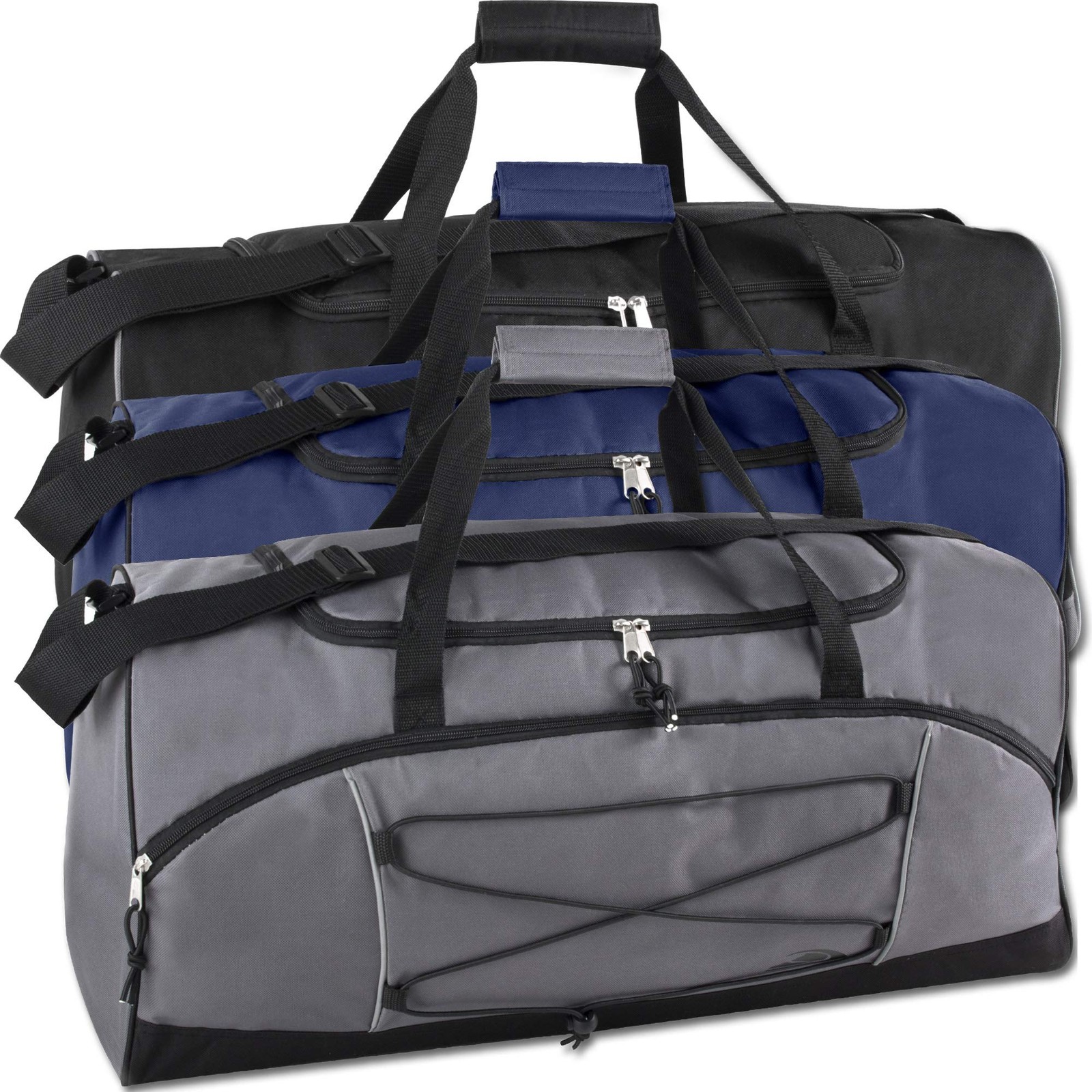 60 Liter, 26 Inch Duffle Bag – Heavy Duty Extra Large Sports Gym Equipment Tr…