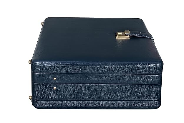 New Leather Travel Briefcase Combination Lock Office Business Handbag