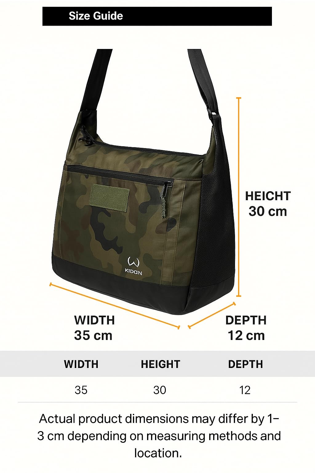 Ultra-Light Foldable Messenger Crossbody Bag Waterproof Ripstop Travel Gym