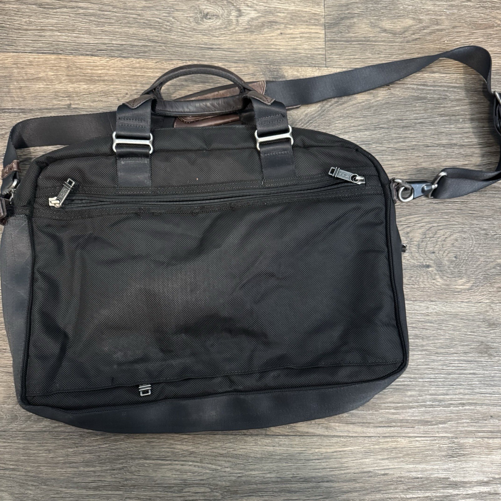 Tumi Alpha Bravo Pinkney Flap Brief Case 2-Way Hand Shoulder Messenger Bag
