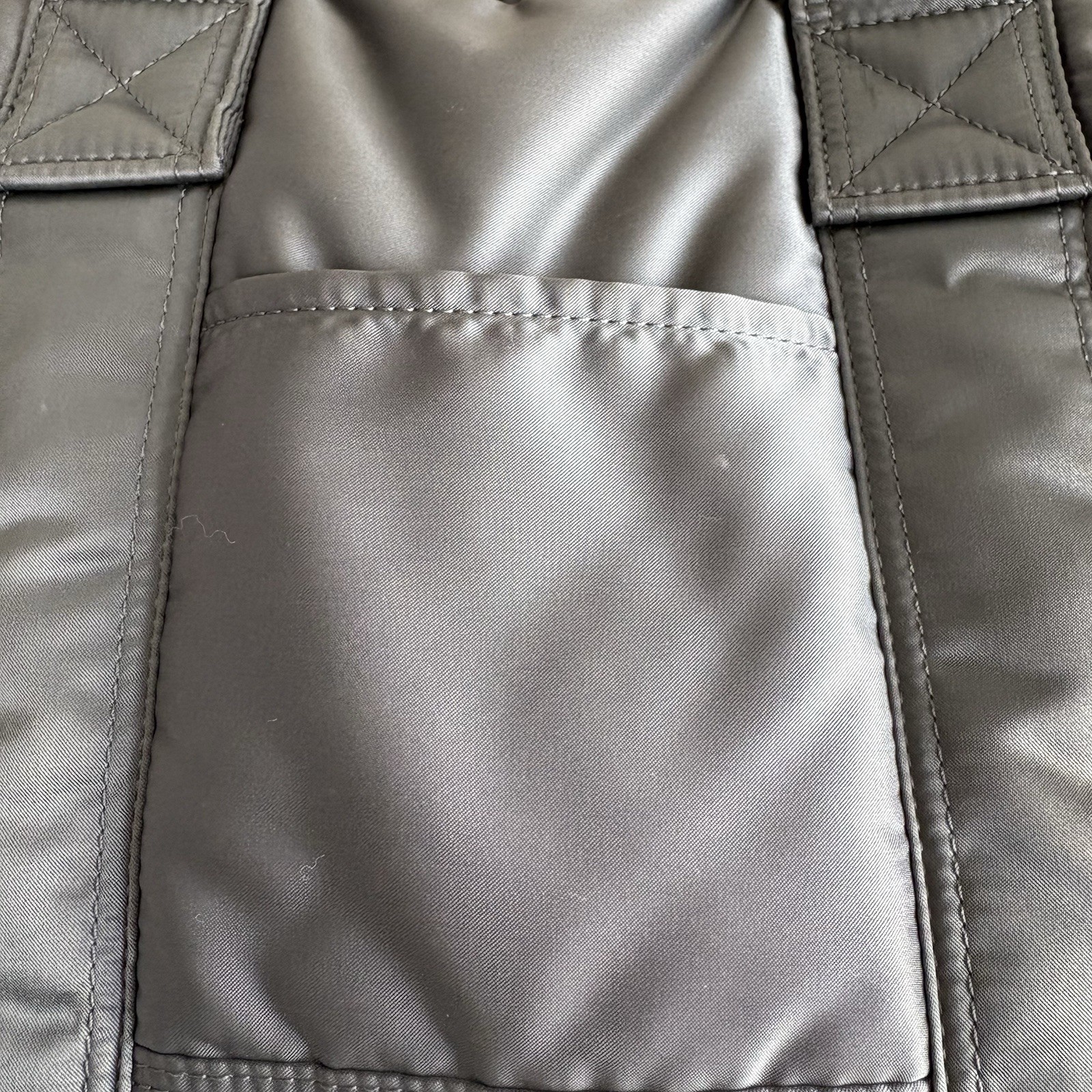 Yoshida PORTER TANKER Boston Bag (L) Nylon Silver Gray Japan 42cm×26cm×13cm
