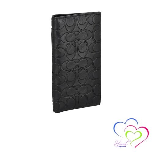 Coach Men’s Long Wallet CW356 Black/Black