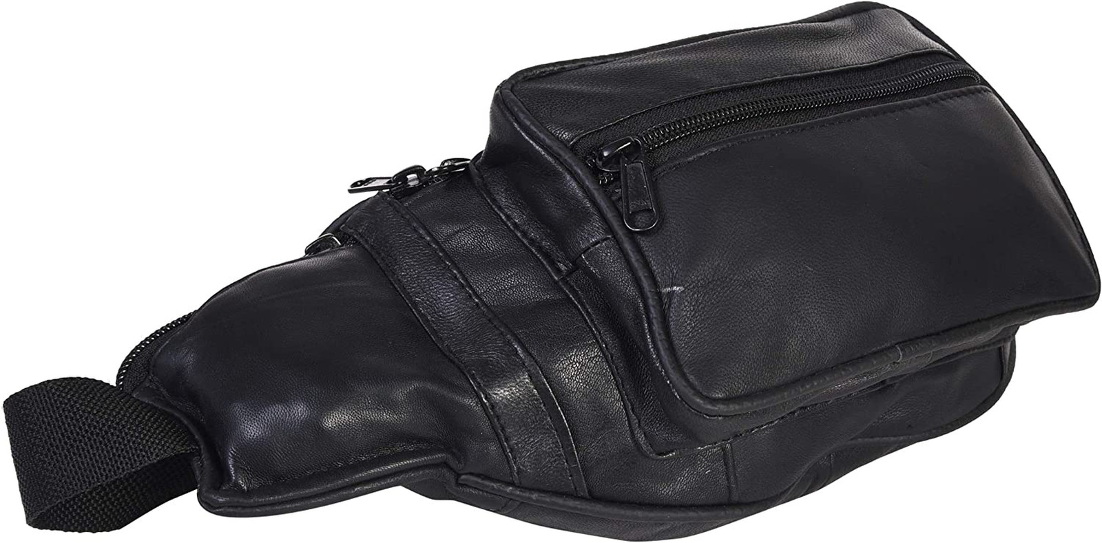 Bolso Cinturon Cuero Genuino Leatherboss Para Viaje Exterior Senderismo Soporte