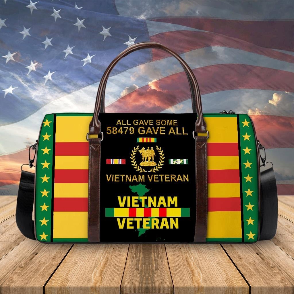 Personalized All Gave Some Gave All Vietnam Veteran Travel Bag Gift Men Xmas