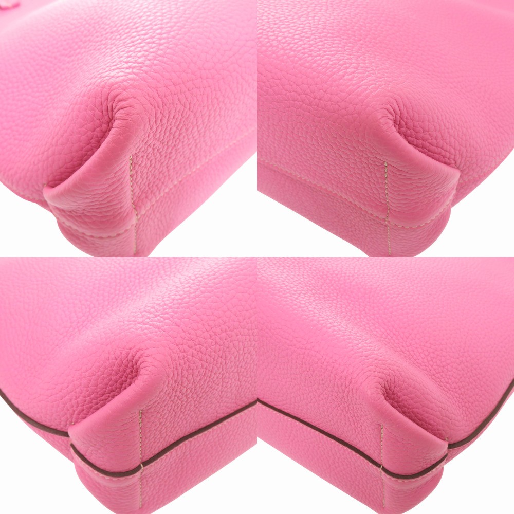 AUTHENTIC MOYNAT 241-003-495-8785 2WAY Quattro Reversible Tote Bag pink Leather