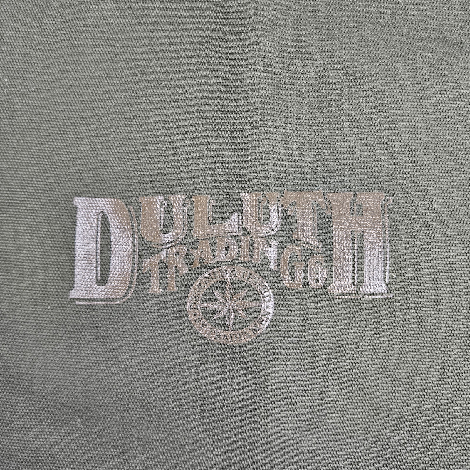 3x Duluth Trading Company Cotton Canvas Drawstring Laundry Tote Bag