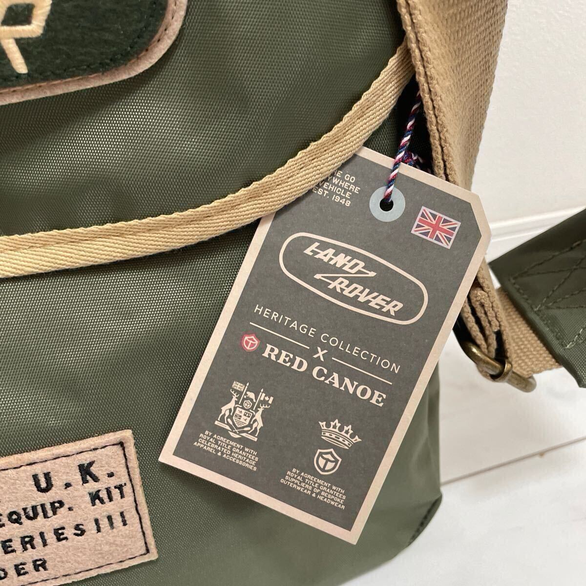 Land Rover RedCanoe Backpack HERITAGE COLLECTION Khaki New rare from JP seller