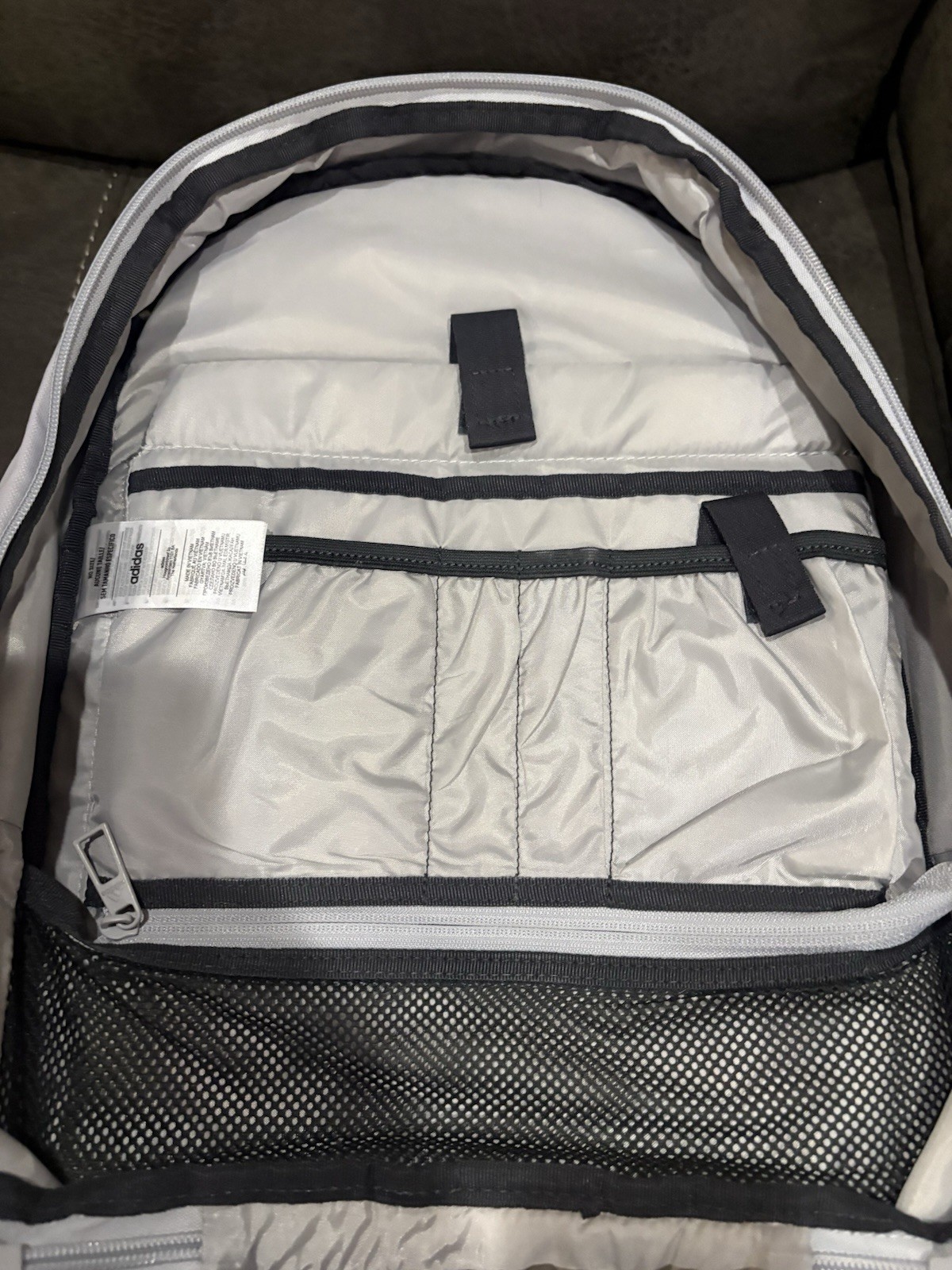 Adidas 4NWNL Backpack Bag 20.5 L Halo Silver w/ inner Laptop Sleeve