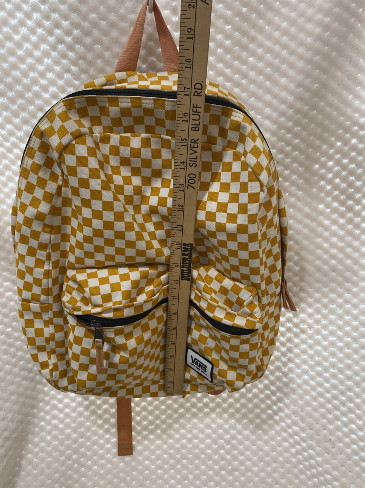 Vans Old Skool Men’s Backpack Classic Orange White Checkerboard Skater GO VOLS