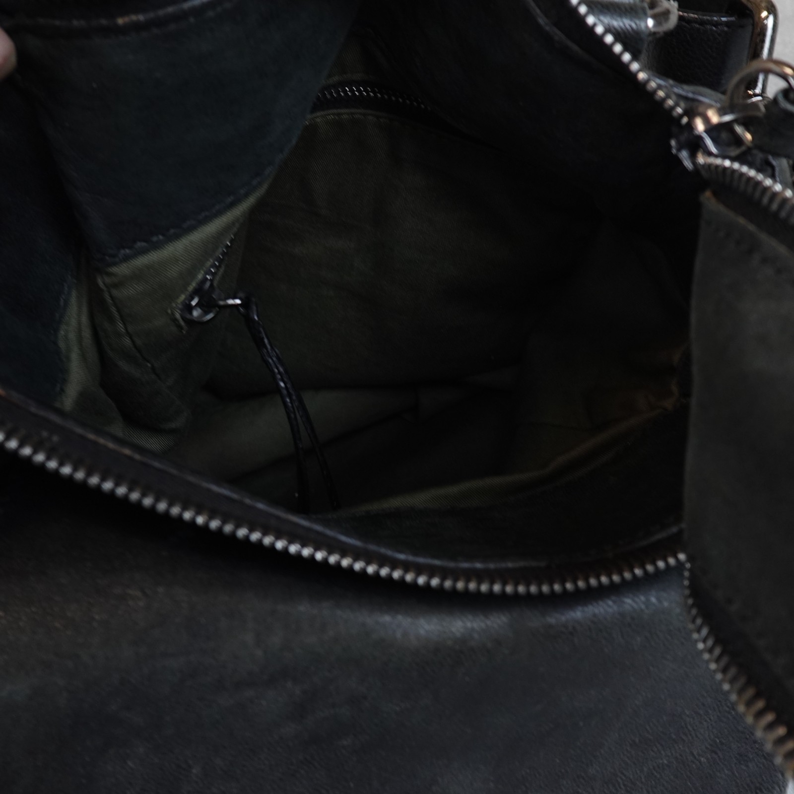 Belstaff Leather Messenger Shoulder Bag Black Utility Crossbody Malenotti