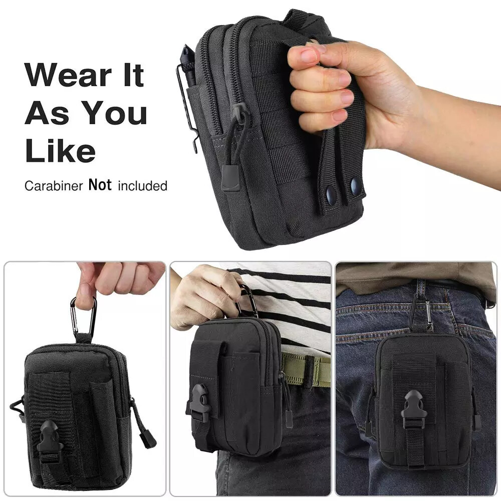 Fanny Pack Tactical Molle Military Waist Belt Phone Pouch Sports Pockets Bag