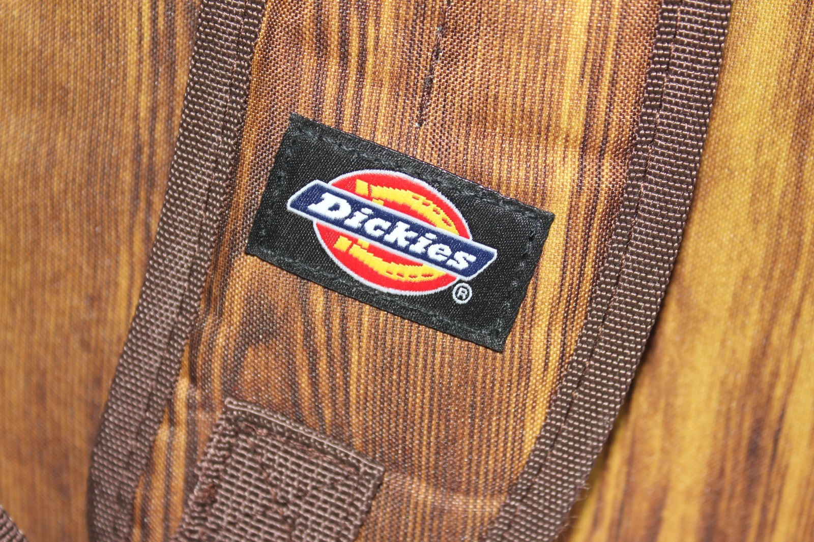 RARE Dickies Wood Grain Full Size Backpack – Vintage Skate Workwear 23L Daypack