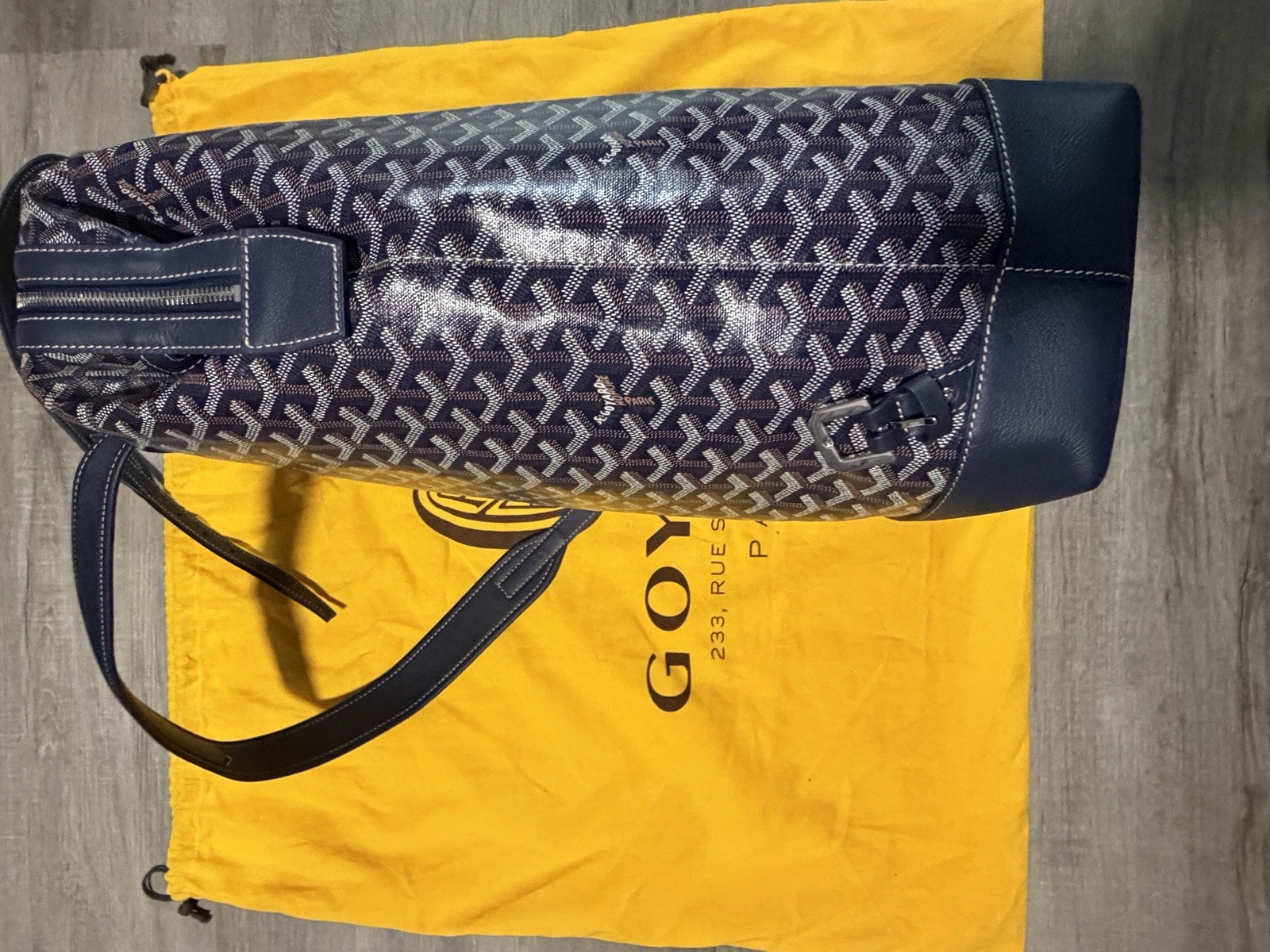 NEW Goyard Cisalpin Backpack NAVY Authentic RARE Men’s w/ Dust Bag & Cards