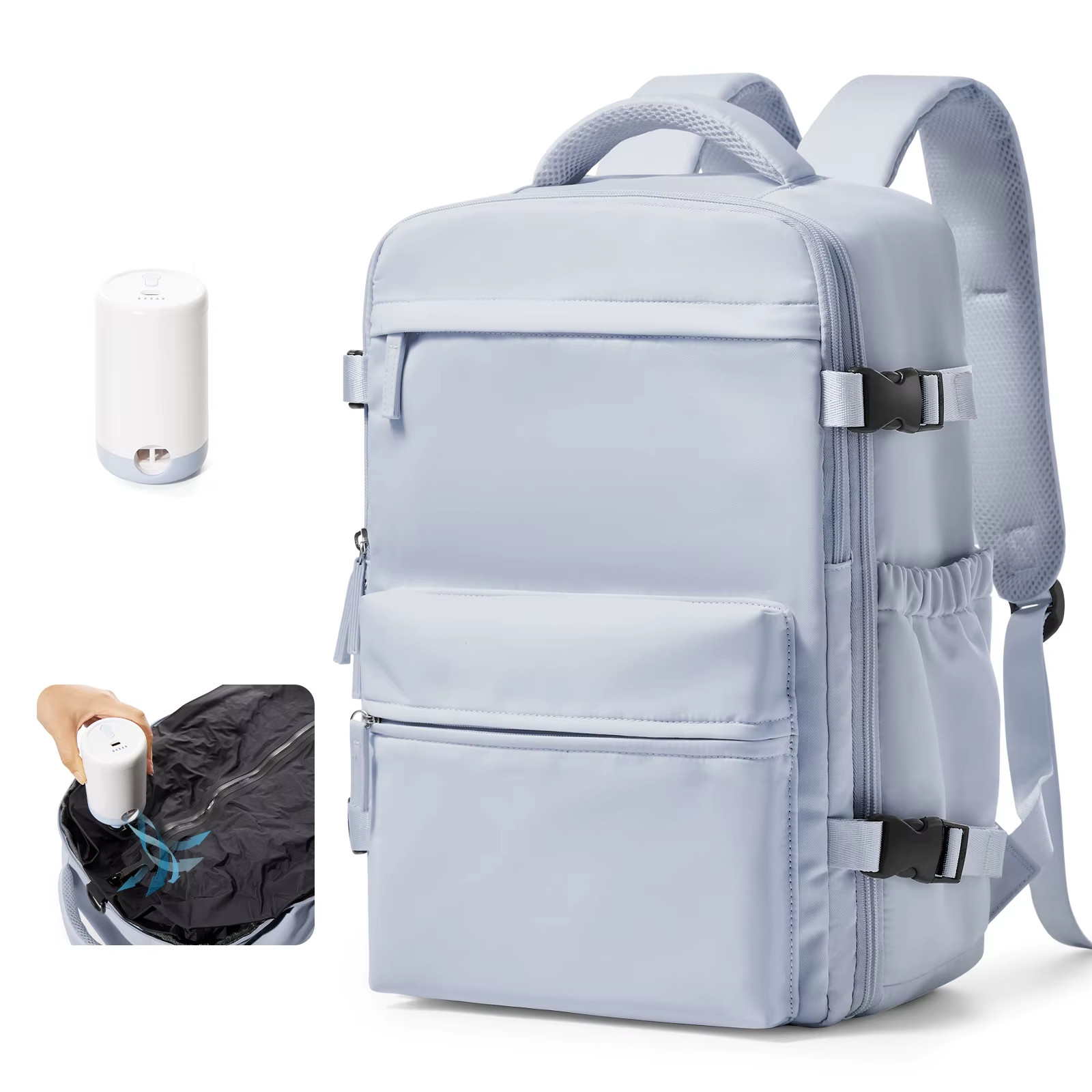 Carry On Travel Backpack Vacuum Compression Cabin Bag Laptop Backpack Unisex