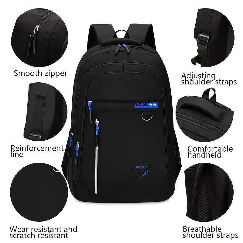 Durable Waterproof Travel Backpack – Large Capacity, Laptop Compartment B1