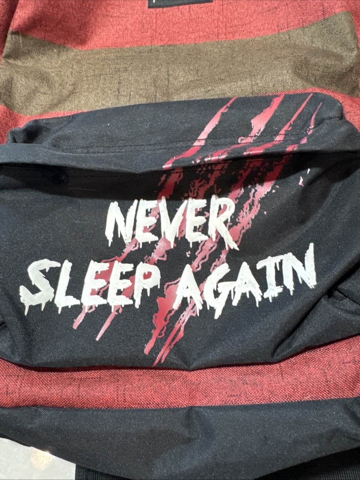 Hot Topic Nightmare on Elm Street Never Sleep Again Backpack Freddy Sweater