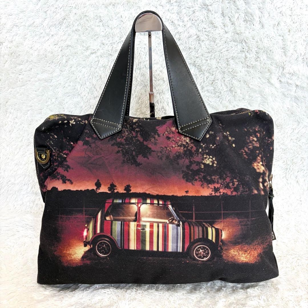 Rare✨Paul Smith Tote Bag Mini Cooper Multicolor Sunset Transfer