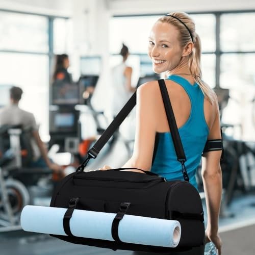 MIYCOO Gym Bag with Shoes Compartment, Duffle Bag, Backpack with Wet Pocket |…