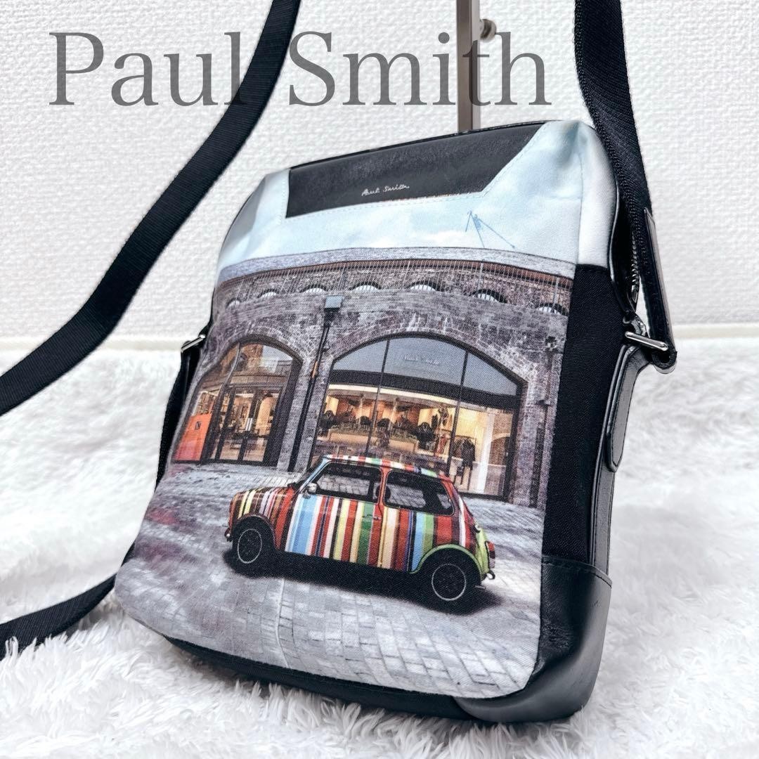Beautiful item✨ Paul Smith shoulder bag Mini Cooper multi-stripe leather