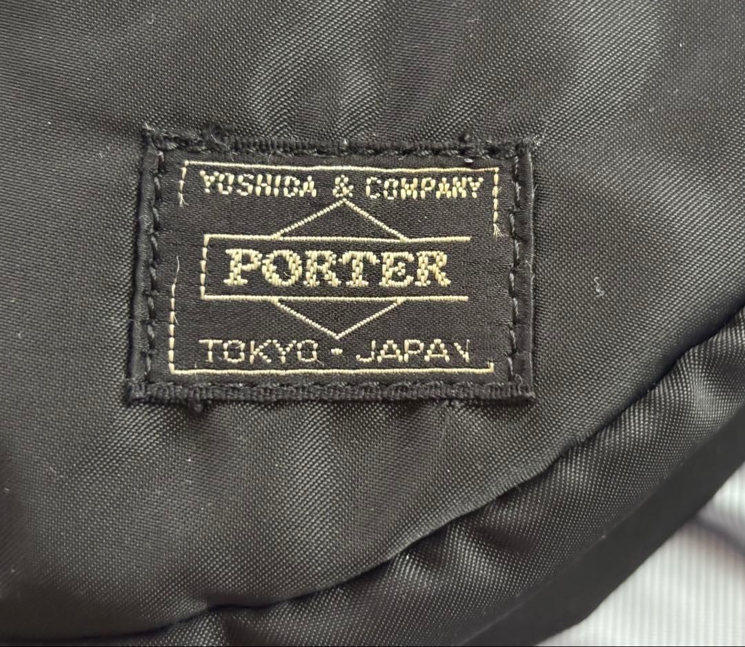 PORTER Tanker Shoulder Bag Black Oval type Nylon Yoshida Kaban