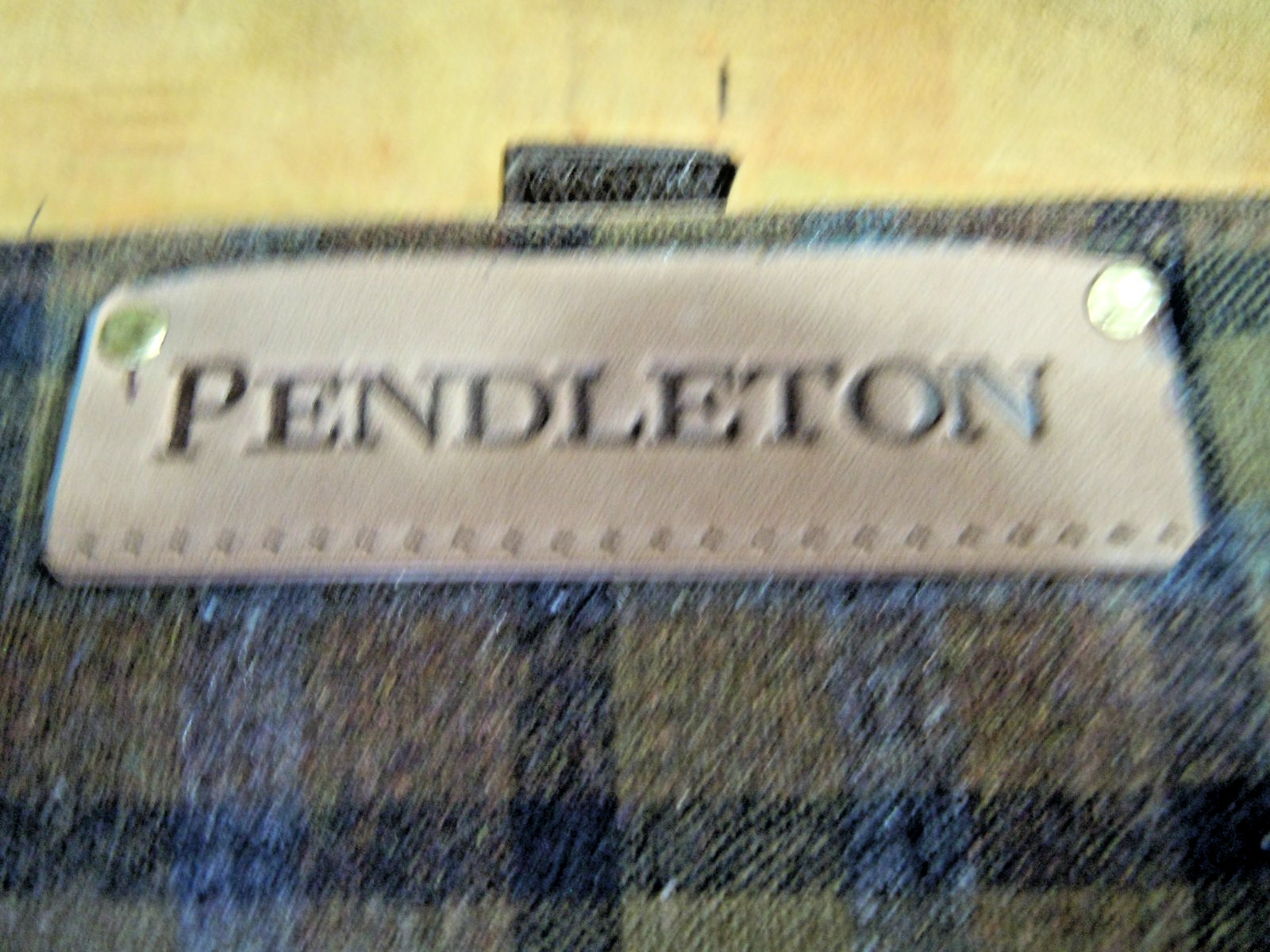 vintage Pendleton Wool Messenger Leather Satchel Brown Briefcase (on sale) #2