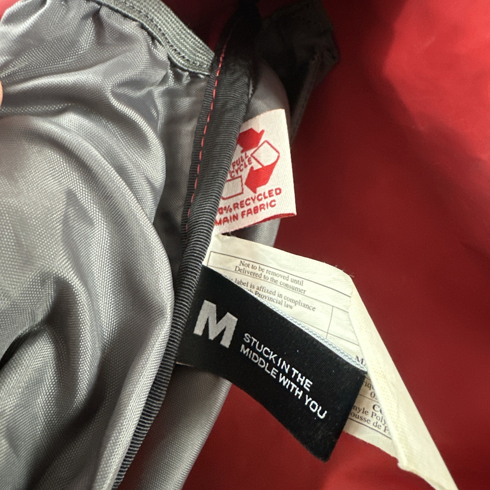 Timbuk2 M Stuck In The Middle With You Messenger Shoulder Crossbody Grey Bag