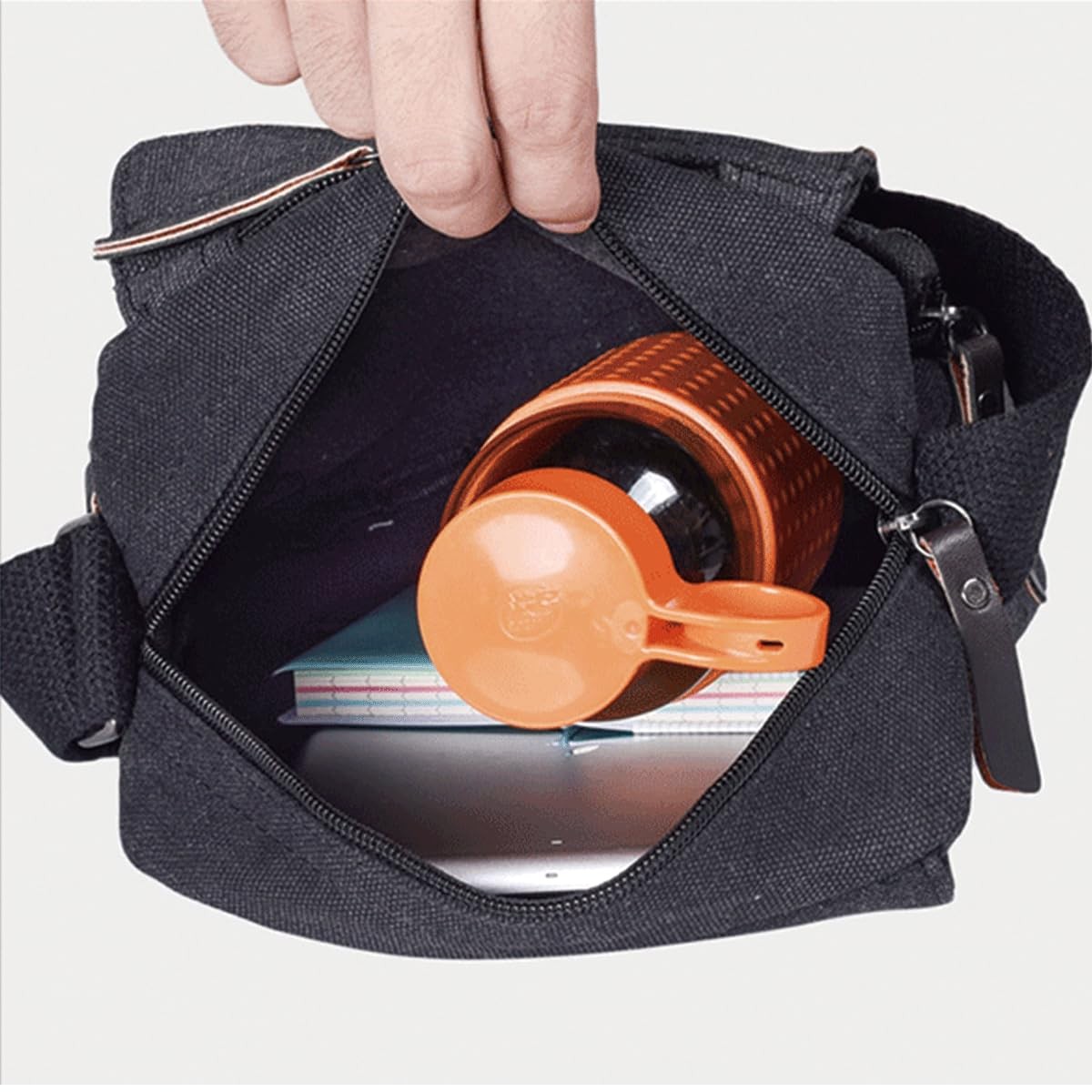 CAAORDKSO Small Crossbody Bag Shoulder for Men Women Small, Black (Small)