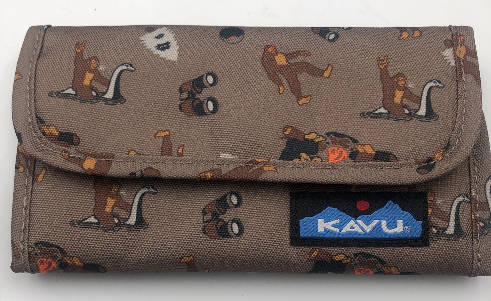KAVU Rope Sling Bag Sasquatch Brown/Black Crossbody + Zip Wallet Pouch