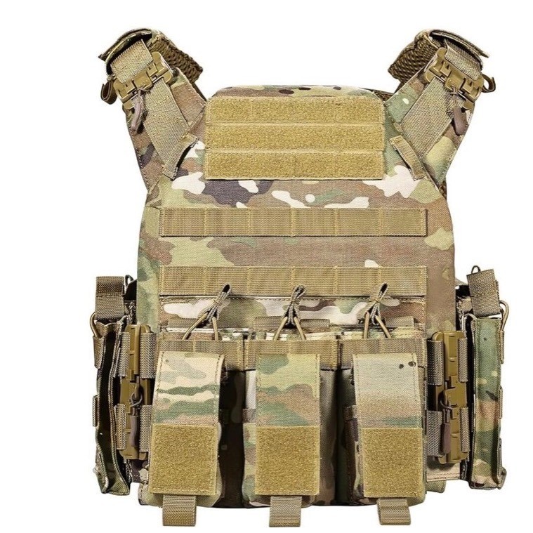 GFIRE Tactical Vest Airsoft Modular 3D Quick Release Multicam Adjustable Lt.Wt.