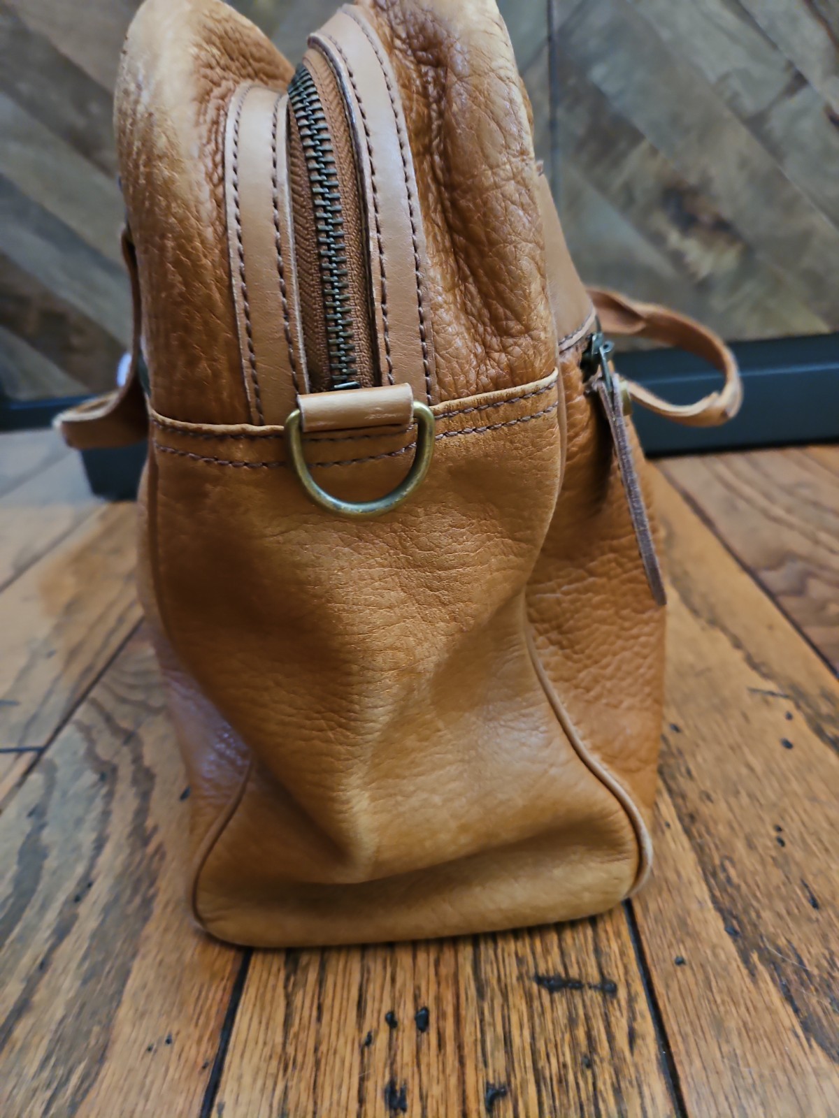 Vintage Burberrys Tan Leather Briefcase Business Bag