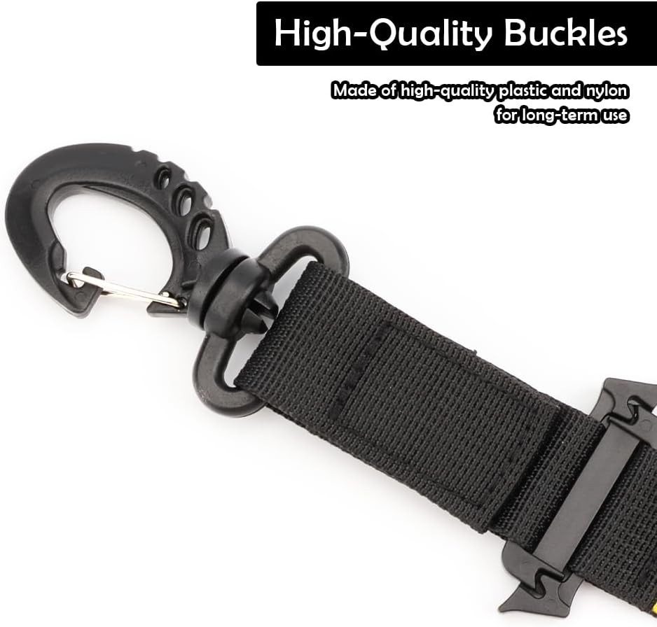 1 Pack Messenger Bag 3 Point Belt with Magentic Quick Release Buckle Stability B