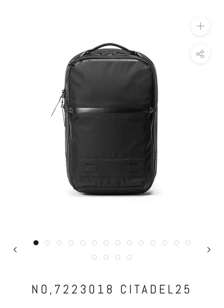 Black Ember Citadel25 Backpack with Handle From Japan