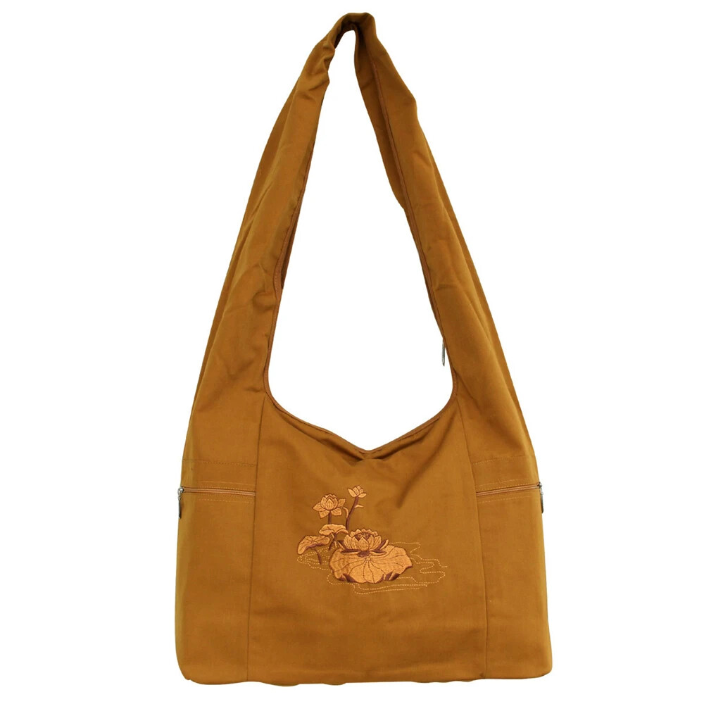 1pcs Buddhist Supplies Monk Pack Shoulder Bag Packages Cotton Canvas Buddha Bags