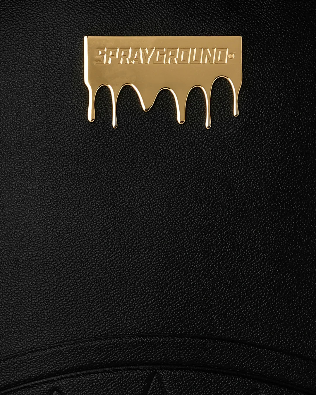 Sprayground Brick Gold Drip Backpack🔥Black Embossed Bookbag Large School Bag