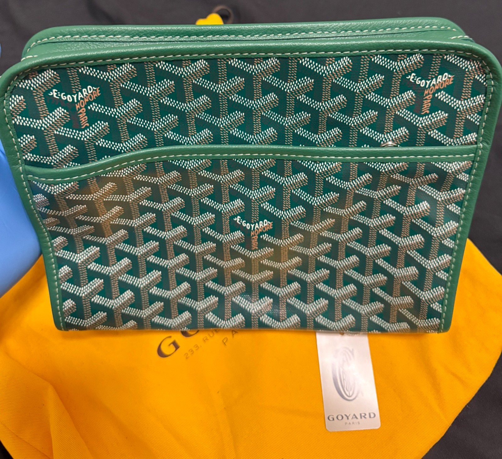 Goyard Jouvence Toiletry Pouch Coated Canvas MM -Green – 2024