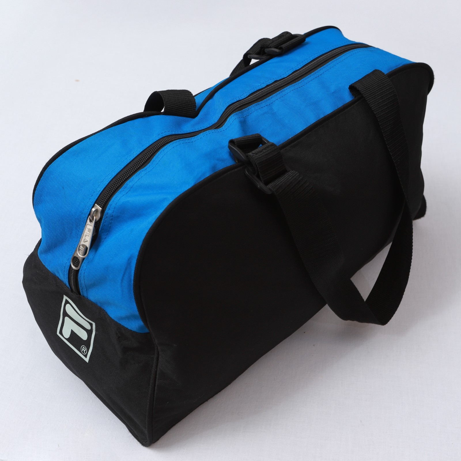VTG FILA Blue Black Duffle Polyester Bag