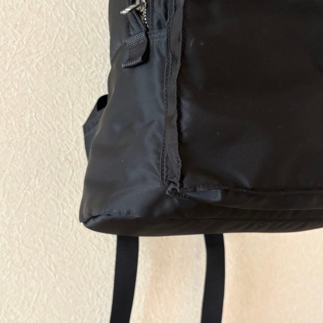 Porter Tanker Backpack Black Nylon Orange Lining Japan Mens Bag 43cm 232