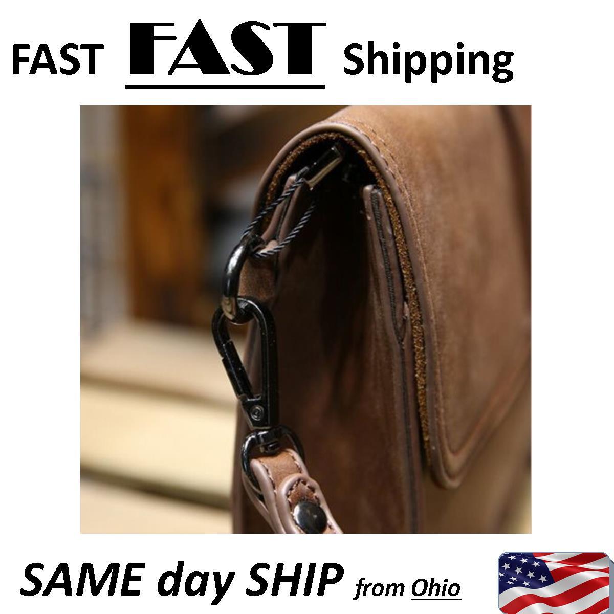 Very High Quality – Mens LARGE wallet / Handbag with strap – Leather BEAUTIFUL
