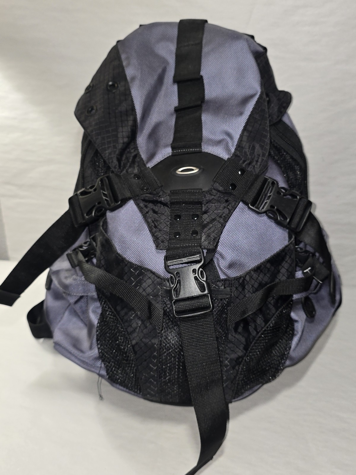 Grey And Black Very Good Vintage Oakley Tactical Nylon Backpack 90s Tech Icon