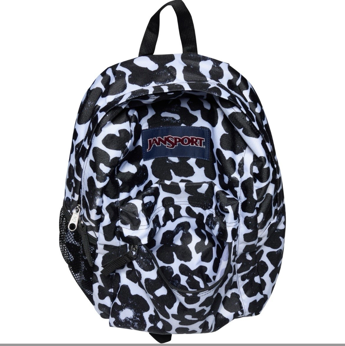 JanSport Essential 24L Backpack Groovy Grooves Black Print NEW 24 Liter