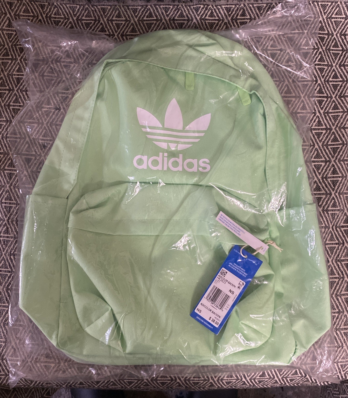 Adidas Men Adicolor Classic Backpack Mint HK2623 Brand New W/ Tags