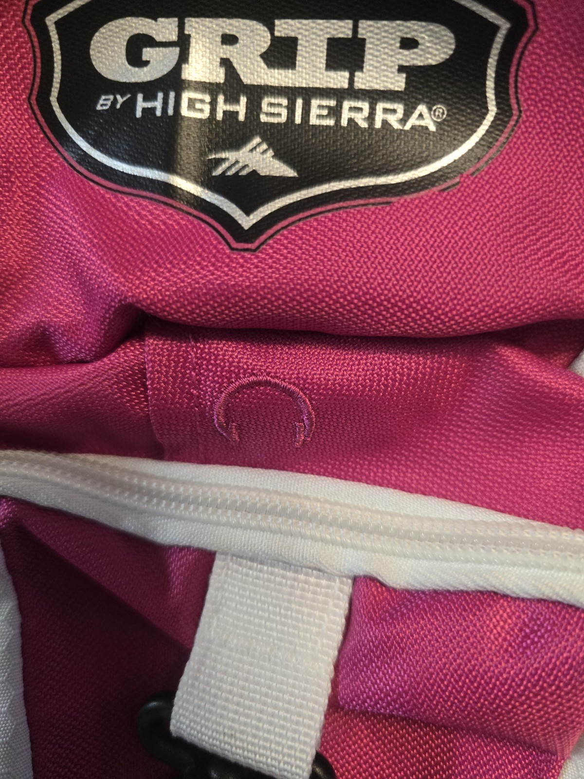 High Sierra Grip Pink Gray Backpack School Travel Hiking Laptop Book Bag Daypack