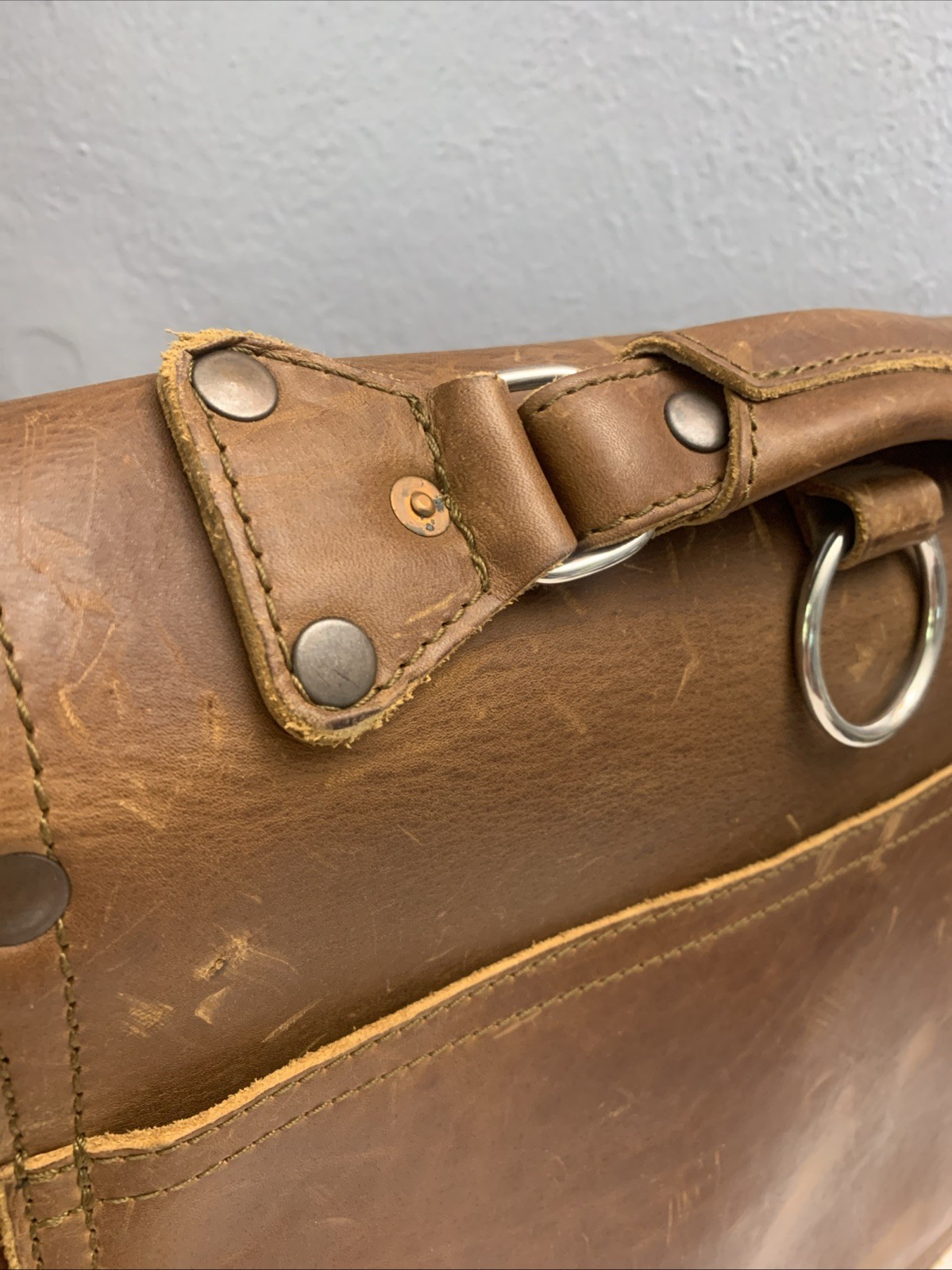 Saddleback Brown Leather Classic Large Briefcase 14 In H Front Pockets