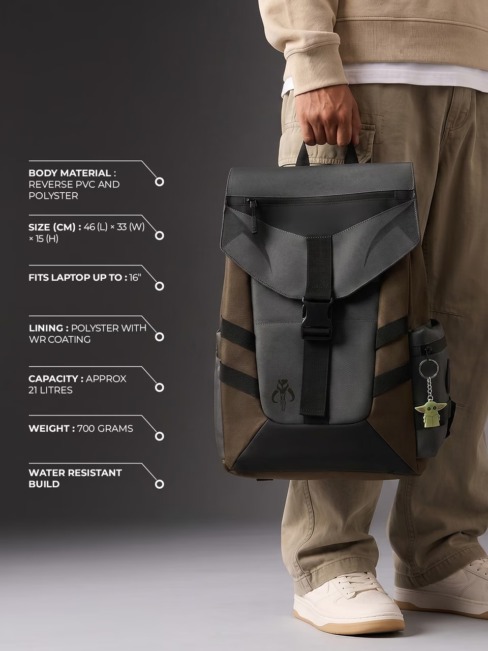 Star Wars Mandalorian Iconic Utility Gear Backpack Special Edition Laptop/Travel