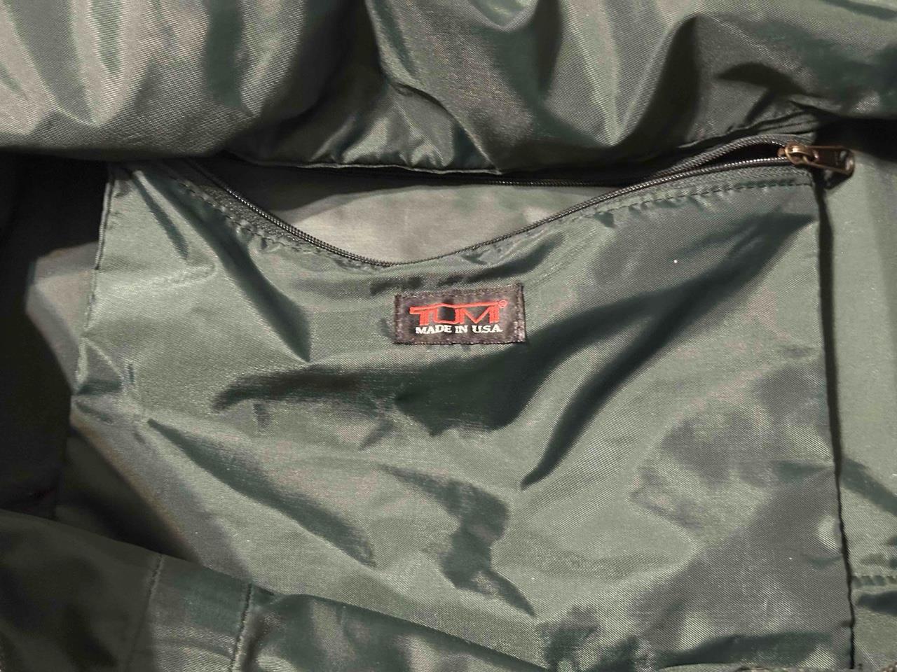 Tumi Alpha Ballistic Nylon Carry On Duffel Weekend Gym Bag Green Large Free Ship